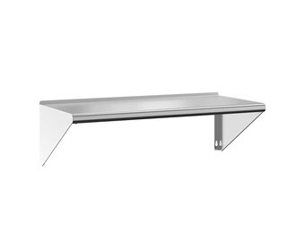 vidaXL Wandschap 100x45x31 cm roestvrijstaal zilverkleurig