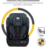 Kinderkraft COMFORT UP I-SIZE 76-150 cm Autostoeltje 9-36 kg, afstelbare hoofdsteun, veiligheidssystemen, Diepe zitting, Eenvoudig te reinigen, Groep 1/2/3, tot 12 jaar, zwart