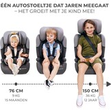 Kinderkraft COMFORT UP I-SIZE 76-150 cm Autostoeltje 9-36 kg, afstelbare hoofdsteun, veiligheidssystemen, Diepe zitting, Eenvoudig te reinigen, Groep 1/2/3, tot 12 jaar, zwart