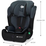 Kinderkraft COMFORT UP I-SIZE 76-150 cm Autostoeltje 9-36 kg, afstelbare hoofdsteun, veiligheidssystemen, Diepe zitting, Eenvoudig te reinigen, Groep 1/2/3, tot 12 jaar, zwart