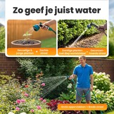 rainfactory plantenspuit - metalen sproeikop met 10 sproeipatronen - tuinsproeier met hoge druk & duimregeling - tuinslang sproeier met messing adapter, multifunctionele bloemen sproeier+