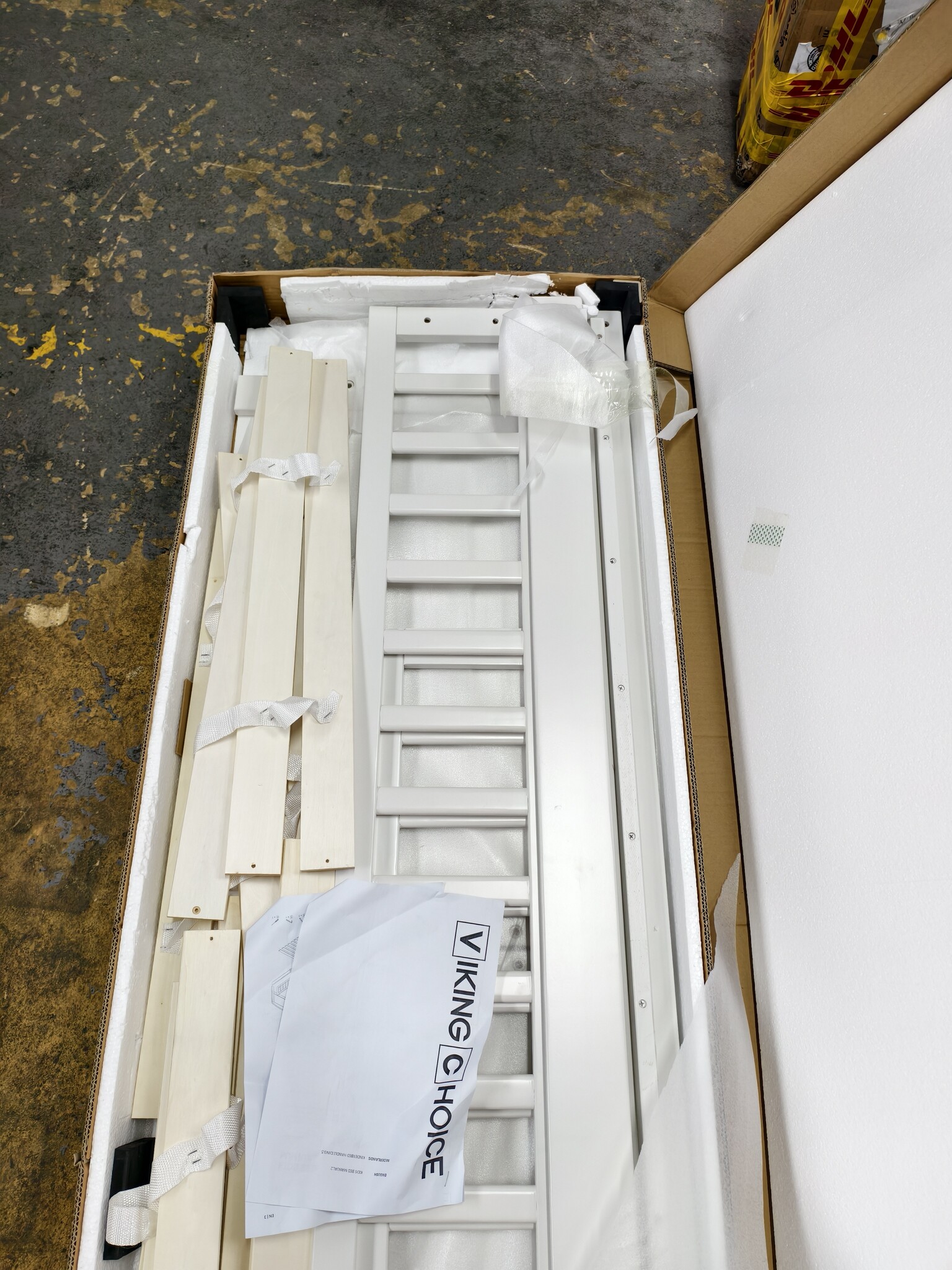 Peuterbed - Wit - 160x70cm - incl lattenbodem kinderbed