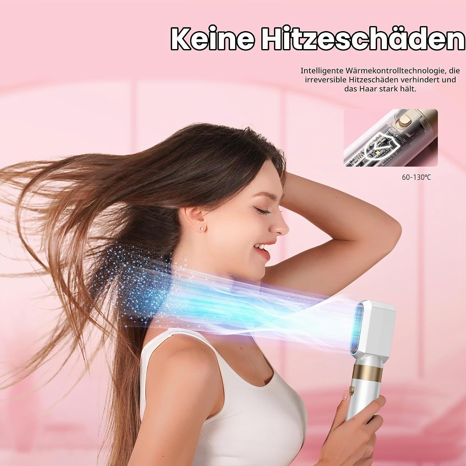 MogaWave Pro Air Styler 6-in-1 Haarstyler Blauw