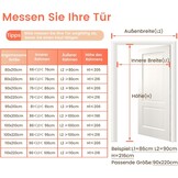 Vlamvertragend vliegengaas, balkondeur, magnetisch, glasvezelmateriaal, 85 x 210 cm, sterkere magneten, vliegengaas, deur, vliegengaas, zonder boren, insectenhor voor balkondeur/terrasdeur, zwart