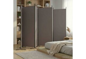Kamerscherm 6 panelen Antraciet - 520x180 cm (34% Korting)