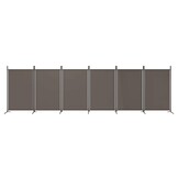 vidaXL Kamerscherm met 6 panelen 520x180 cm stof antracietkleurig