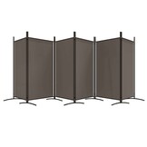 vidaXL Kamerscherm met 6 panelen 520x180 cm stof antracietkleurig