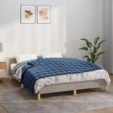 vidaXL Verzwaringsdeken 135x200 cm 10 kg stof blauw