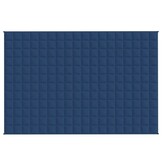 vidaXL Verzwaringsdeken 135x200 cm 10 kg stof blauw