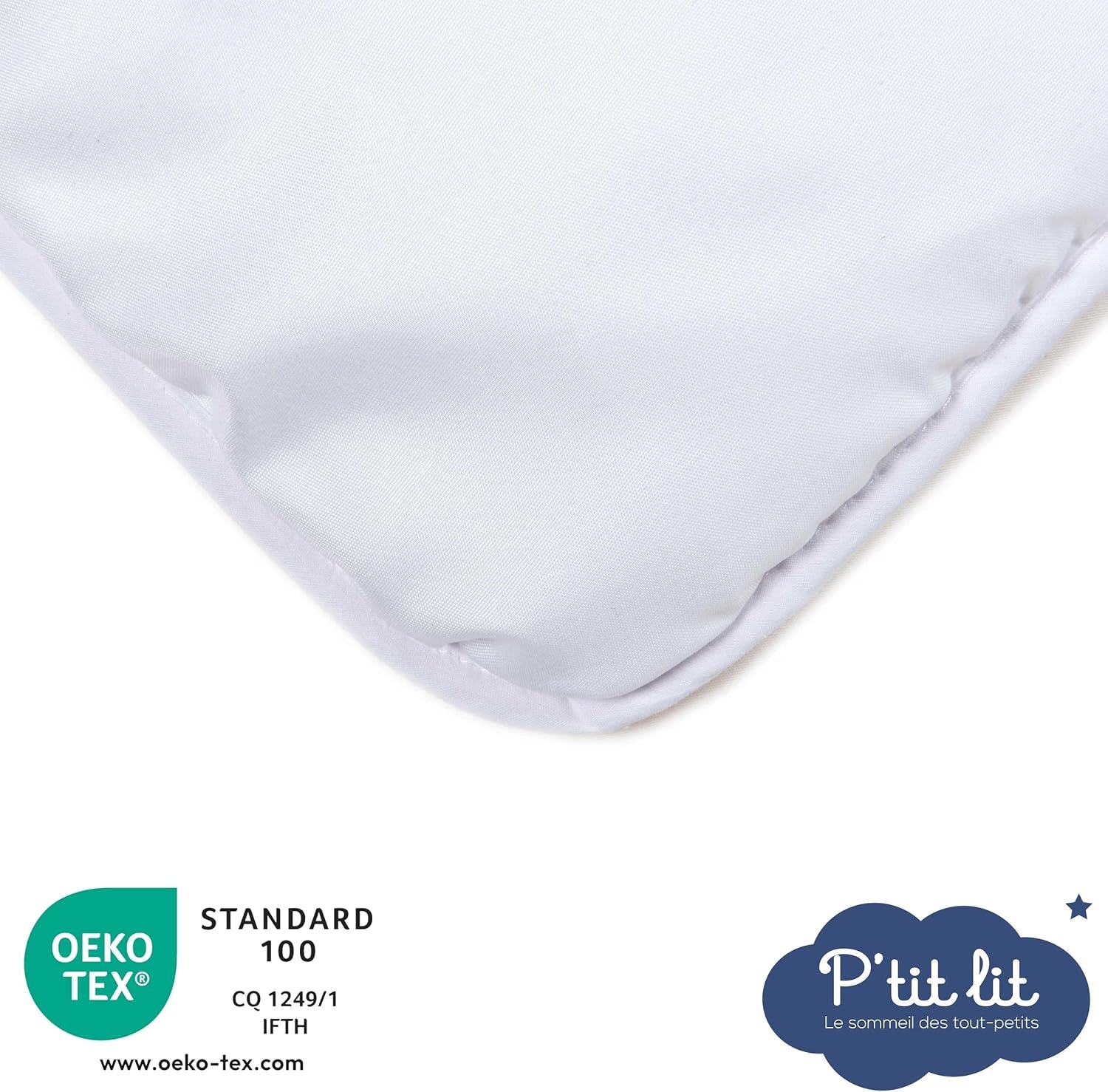 P'tit lit - Baby Dekbed | Peuter / Kleuter - 75x120 cm - Anti-allergisch - Ideaal voor bed 60x120 cm - 100% Microvezel - Oeko-Tex®