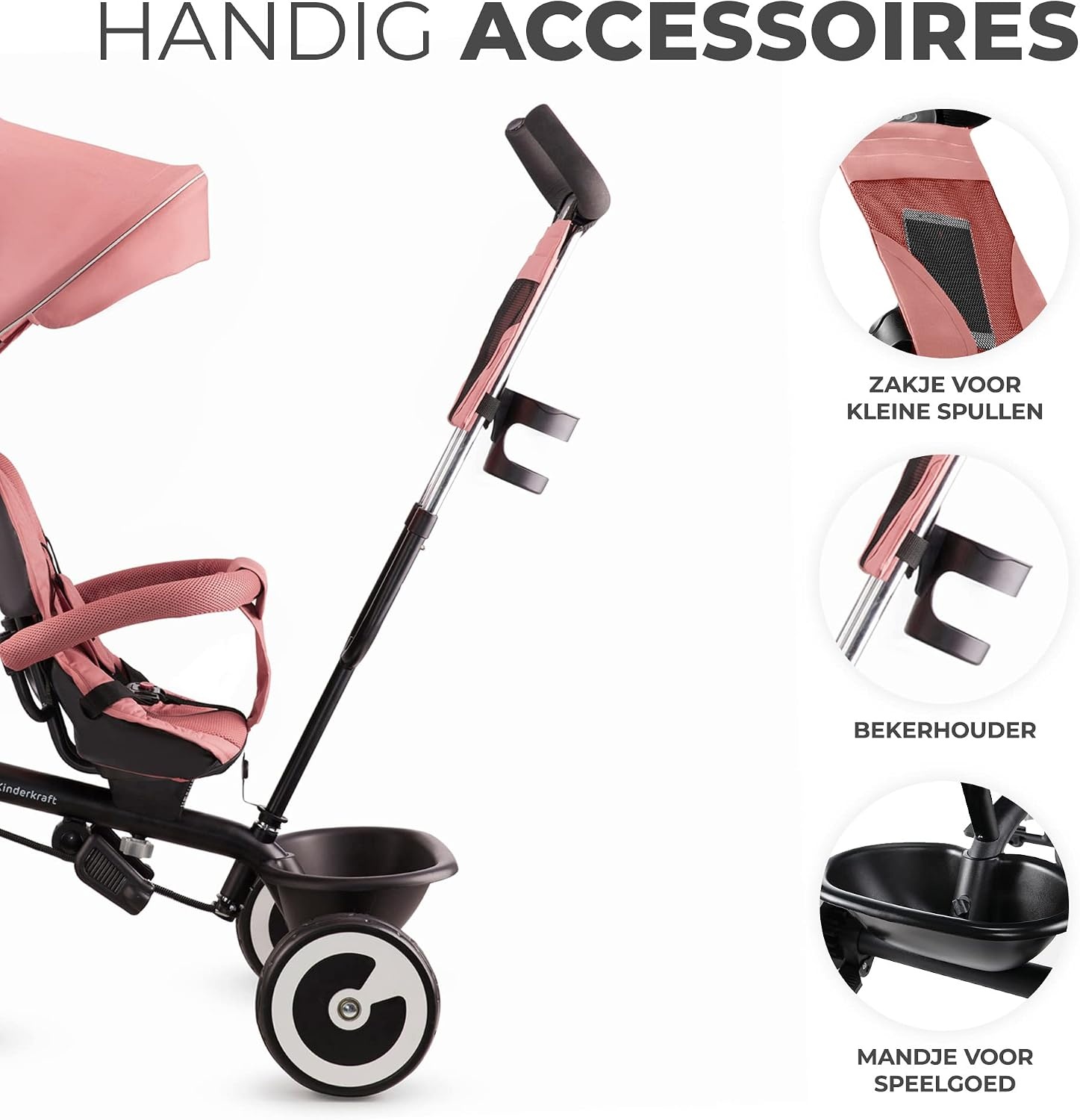 Kinderkraft Loopfiets Aston Roze