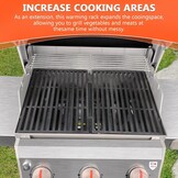 GFTIME 63.5cm Plating Warmhoudrek Vervangende onderdelen Vervangt voor Spirit 300 Series, Spirit E310 E320 E330 S310 S320 S330, Spirit 700, Weber 900, Platinum I en II Gasgrills.