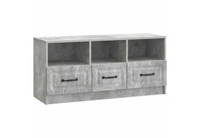 TV-kast Betongrijs 102 cm - 3 Lades - 34% Korting
