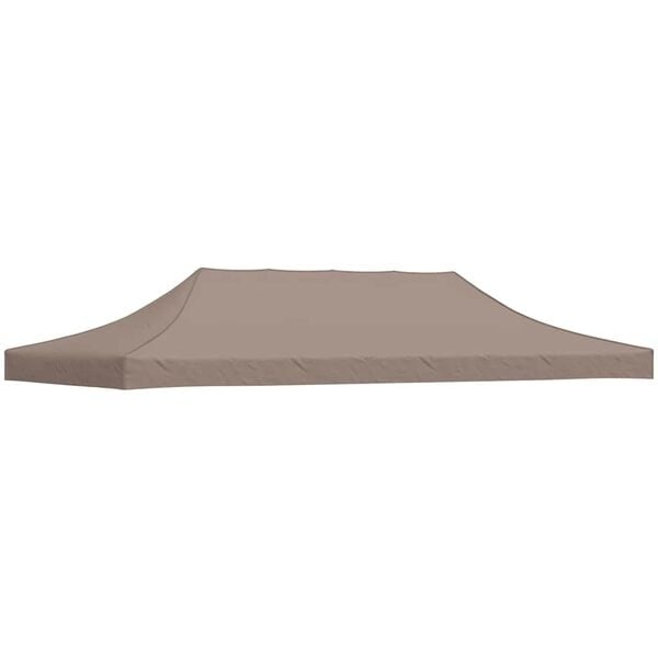vidaXL Partytentdak 270 g/m² 6x3 m taupe