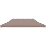 vidaXL Partytentdak 270 g/m² 6x3 m taupe