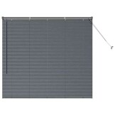 vidaXL Venetiaanse jaloezie Donkergrijs 130 x 145 cm 25 mm Aluminium