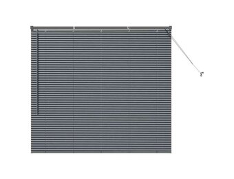 vidaXL Venetiaanse jaloezie Donkergrijs 130 x 145 cm 25 mm Aluminium