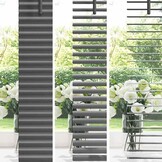 vidaXL Venetiaanse jaloezie Donkergrijs 130 x 145 cm 25 mm Aluminium