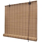 VidaXL Rolgordijn Bamboe Bruin 140x160 cm - 34% Korting