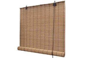 VidaXL Bamboe Rolgordijn Bruin 140x160 cm - 40% Korting