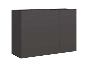 vidaXL Plantenbak 120x40x80 cm koudgewalst staal zwart
