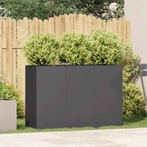 vidaXL Plantenbak 120x40x80 cm koudgewalst staal zwart