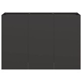 vidaXL Plantenbak 120x40x80 cm koudgewalst staal zwart