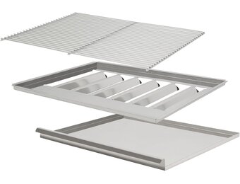 WELL GRILL RVS Gasbarbecue Vervangingsset 60 x 48 cm voor 3-Branders