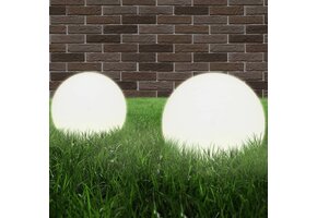 vidaXL LED Bol-lampen 2 stuks Rond 30 cm PMMA - 40% Korting
