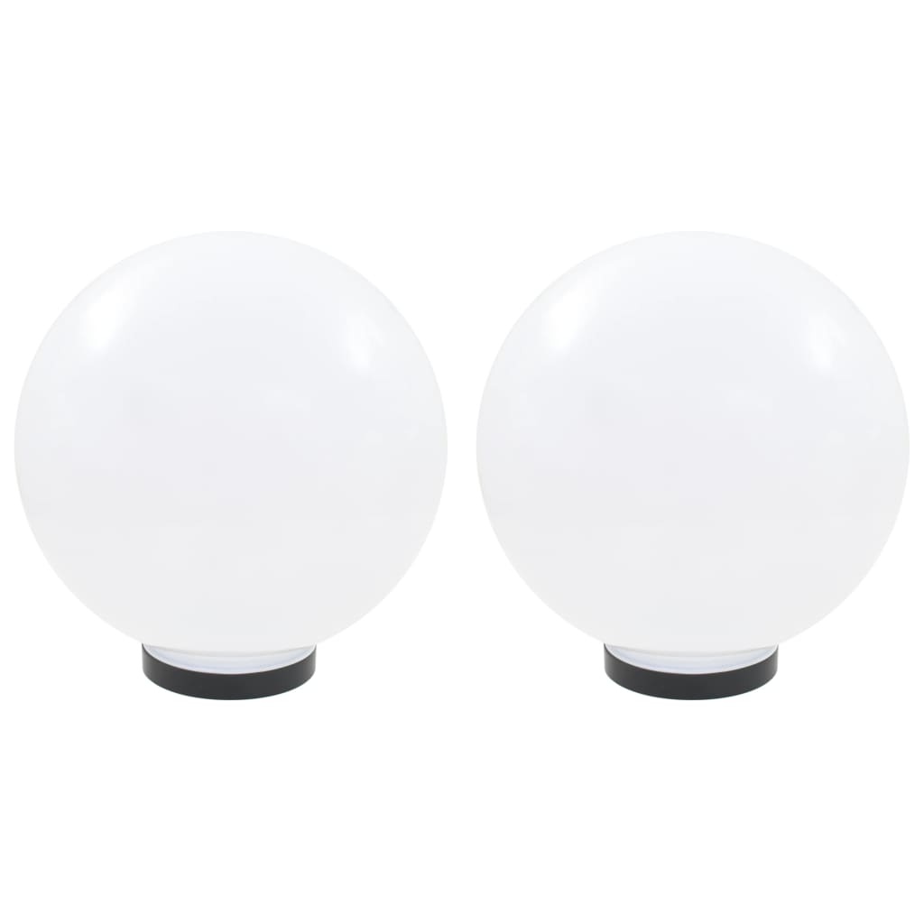 vidaXL LED-bollampen 2 st rond 30 cm PMMA