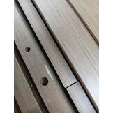 vidaXL Hoofdeinde met LED 220x18,5x103,5 cm hout artisanaal eikenkleur