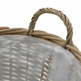vidaXL Plantenbakken verhoogd 4 st wicker met PE-voering