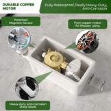 Macerator Pomp Gootsteen Riolering Sump Pomp Upflush tot 6 m met 3 waterinlaten voor kelder, gootsteen, douche, badkuip, wasserij, rioleringsbehandeling