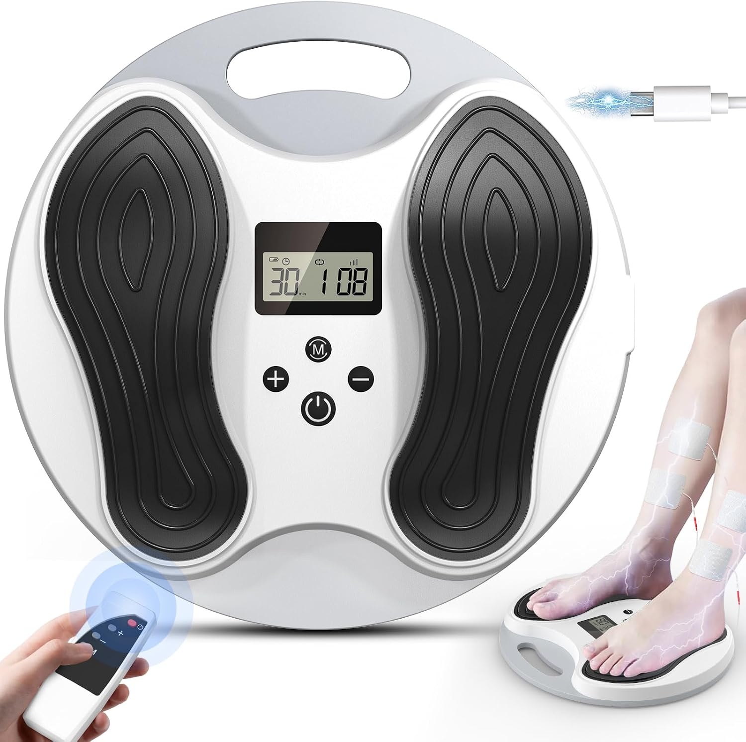Dancespot TENS & EMS voetmassageapparaat voor doorbloeding - Ivoor