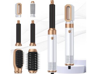 MogaWave 6-in-1 Airstyler en Föhnborstel Wit