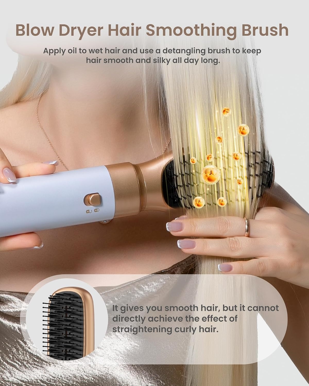 MogaWave 6-in-1 Airstyler en Föhnborstel Wit