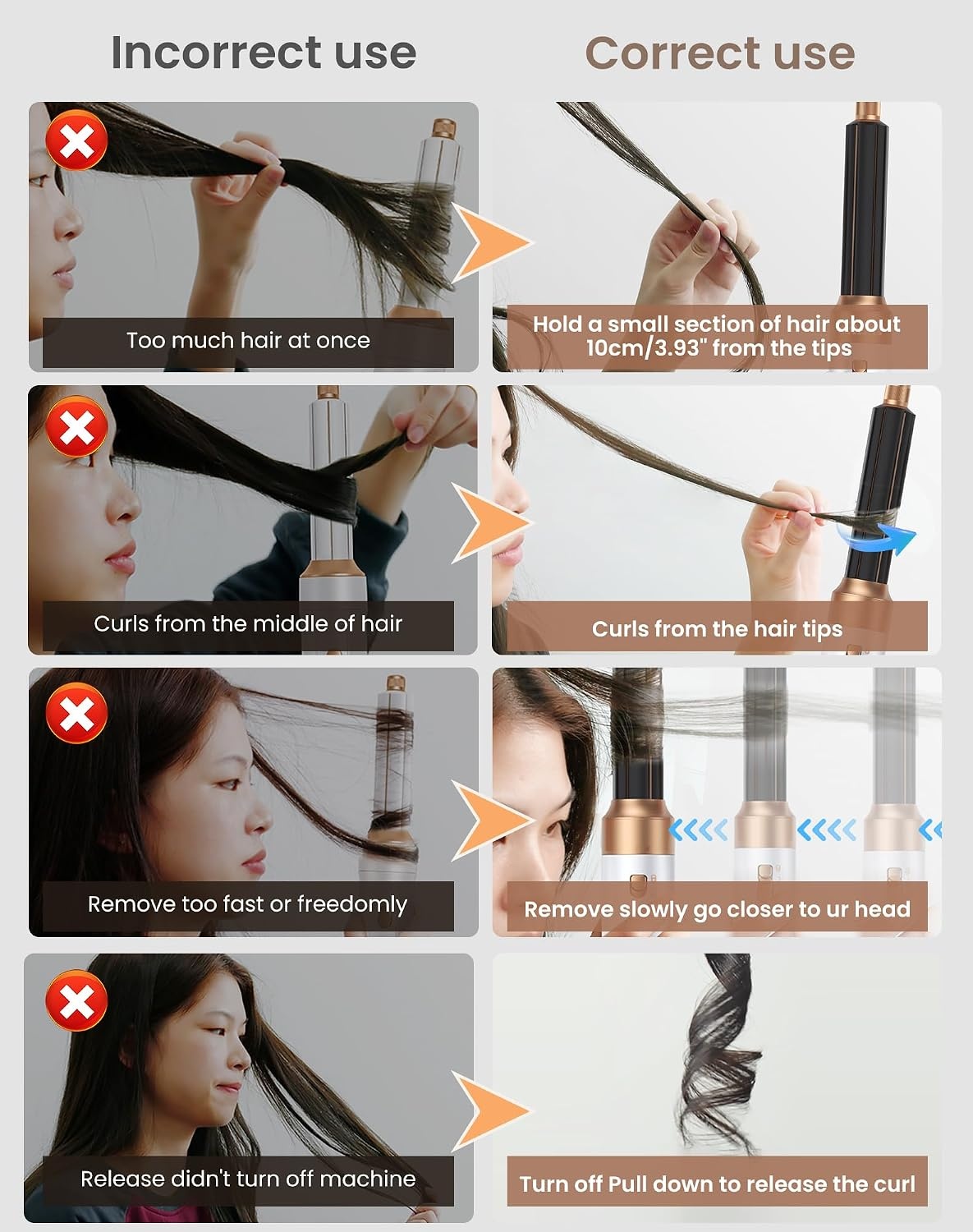 MogaWave 6-in-1 Airstyler en Föhnborstel Wit
