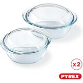 Pyrex 4-in-1 Ovenschaalset - Borosilicaatglas - 2-delig (1.6L en 2.3L)
