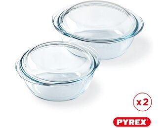 Pyrex 4-in-1 Ovenschaalset - Borosilicaatglas - 2-delig (1.6L en 2.3L)