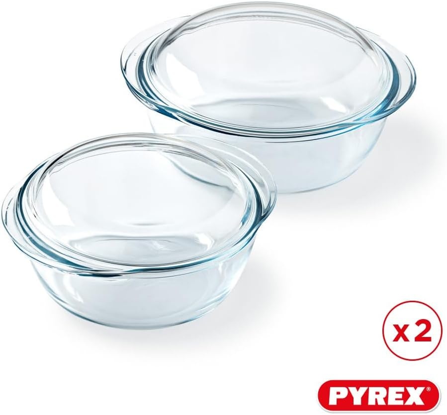 Pyrex 4-in-1 Ovenschaalset - Borosilicaatglas - 2-delig (1.6L en 2.3L)