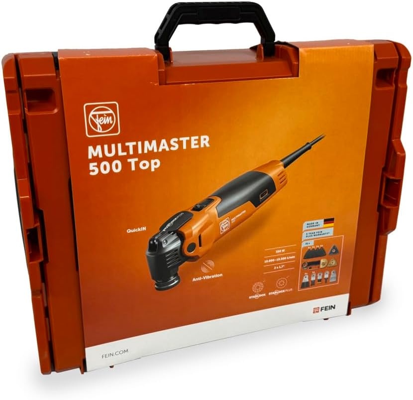 FEIN Multimaster MM 500 Plus Top, MultiTool met meer dan 30 accessoires - Maat MM 500 Plus Top
