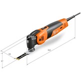 FEIN Multimaster MM 500 Plus Top, MultiTool met meer dan 30 accessoires - Maat MM 500 Plus Top