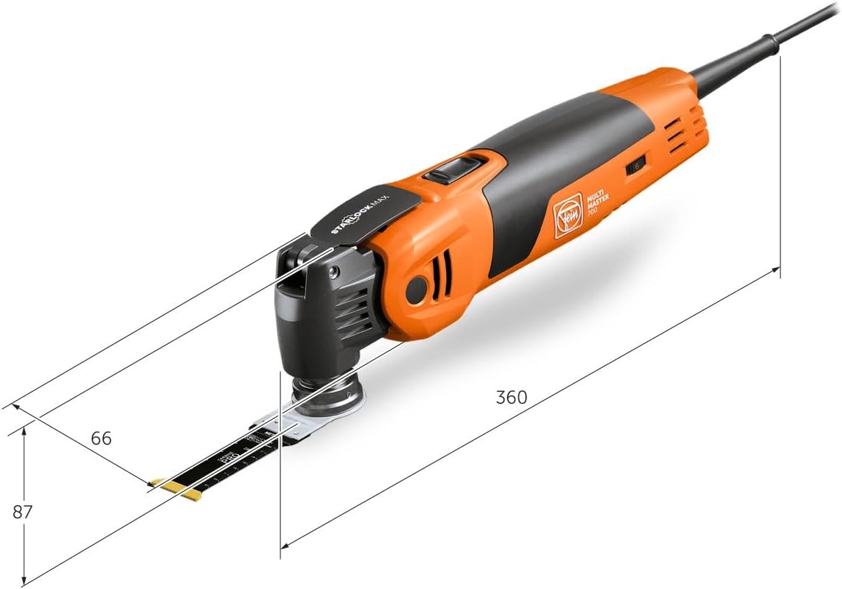 FEIN Multimaster MM 500 Plus Top, MultiTool met meer dan 30 accessoires - Maat MM 500 Plus Top