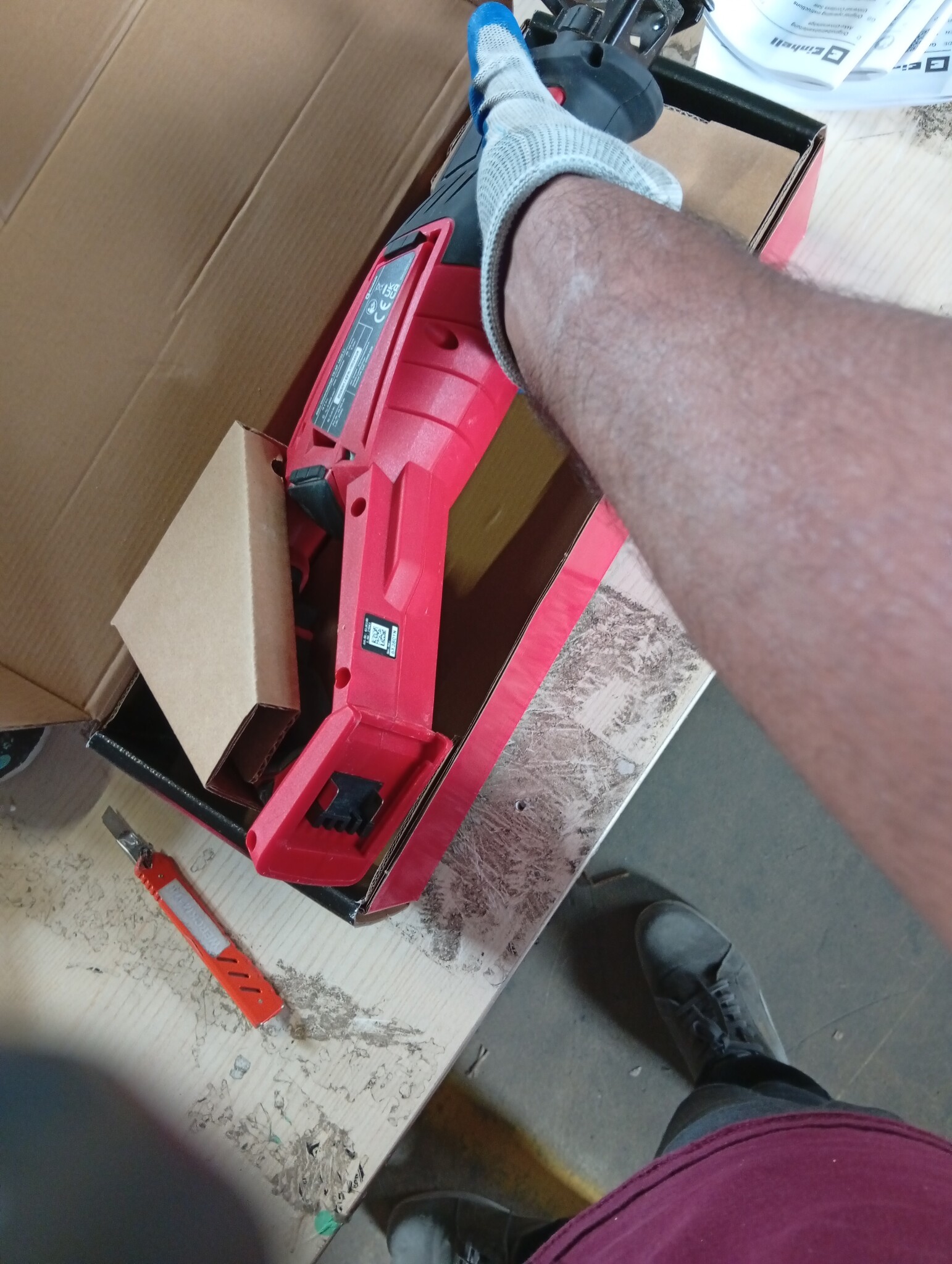 Einhell Accu Reciprozaag TE-AP 18/22 Li-Solo Zwart/Rood