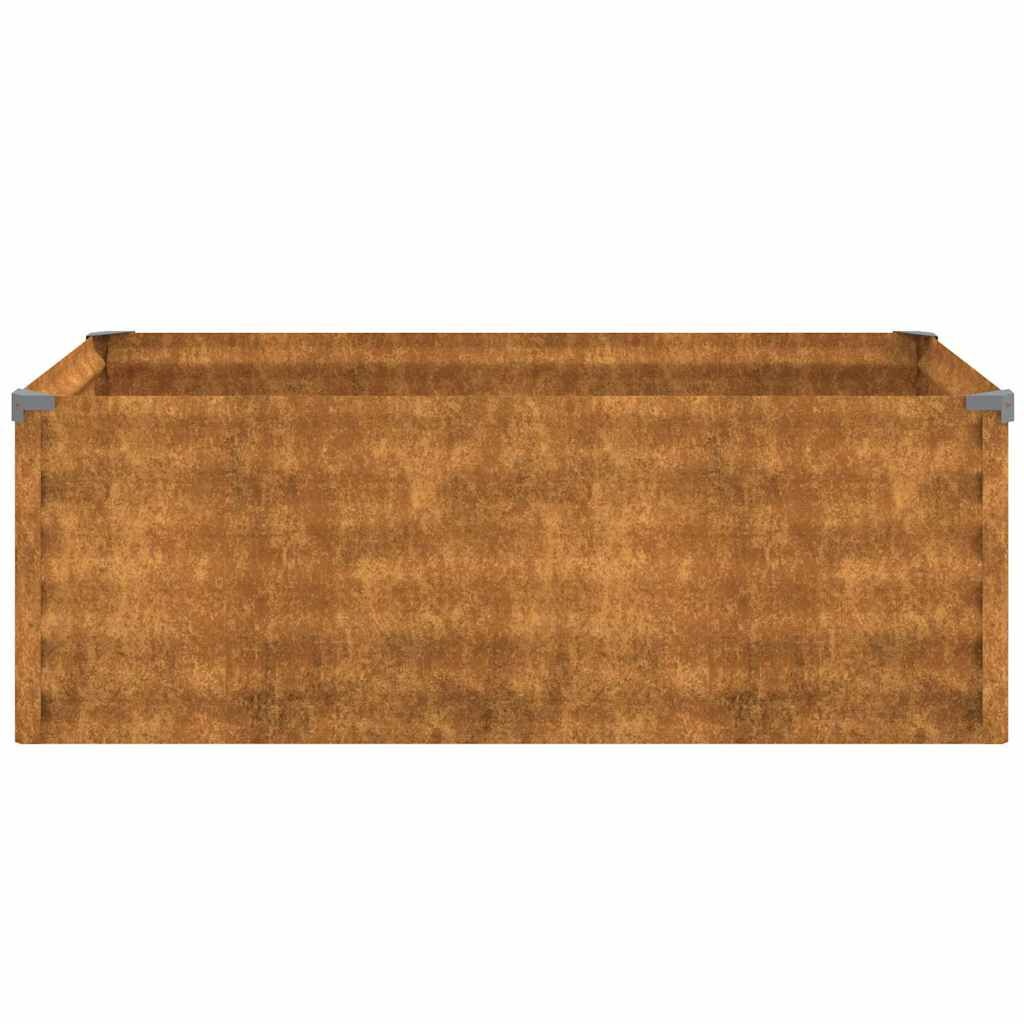vidaXL Verhoogde tuinbak 100x50x36 cm cortenstaal