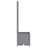 Plantenbak met latwerk 40x40x136 cm Lichtgrijs (46% Korting)