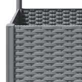 Plantenbak met latwerk 40x40x136 cm Lichtgrijs (46% Korting)