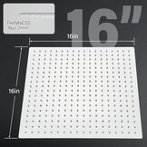 Led-douchekop, regendouche, 40 cm, roestvrij staal, met zelfreinigende sproeiers, vierkant, chroom