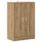 vidaXL Schoenenkast 60x35x92 cm bewerkt hout artisanaal eikenkleur