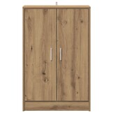 vidaXL Schoenenkast 60x35x92 cm bewerkt hout artisanaal eikenkleur
